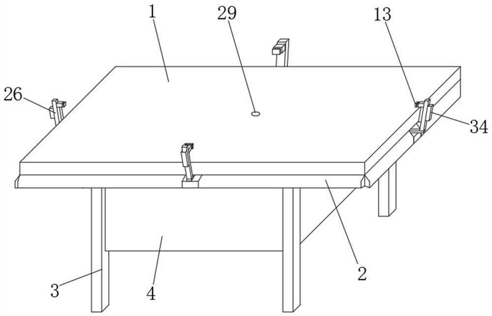 Smart home dining table with table top self-extending mechanism