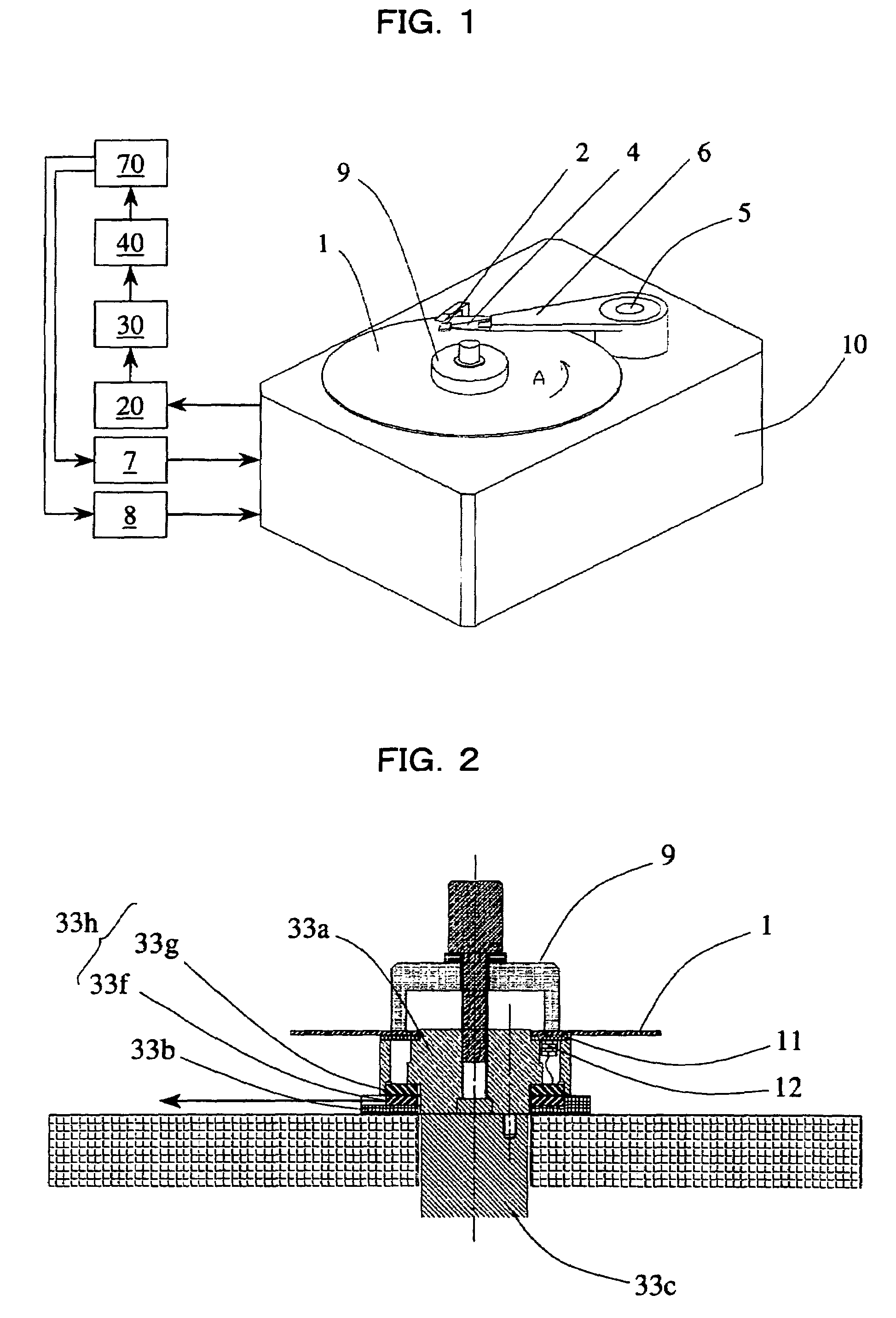 Contact inspection device, and contact inspection device and method for magnetic disk device