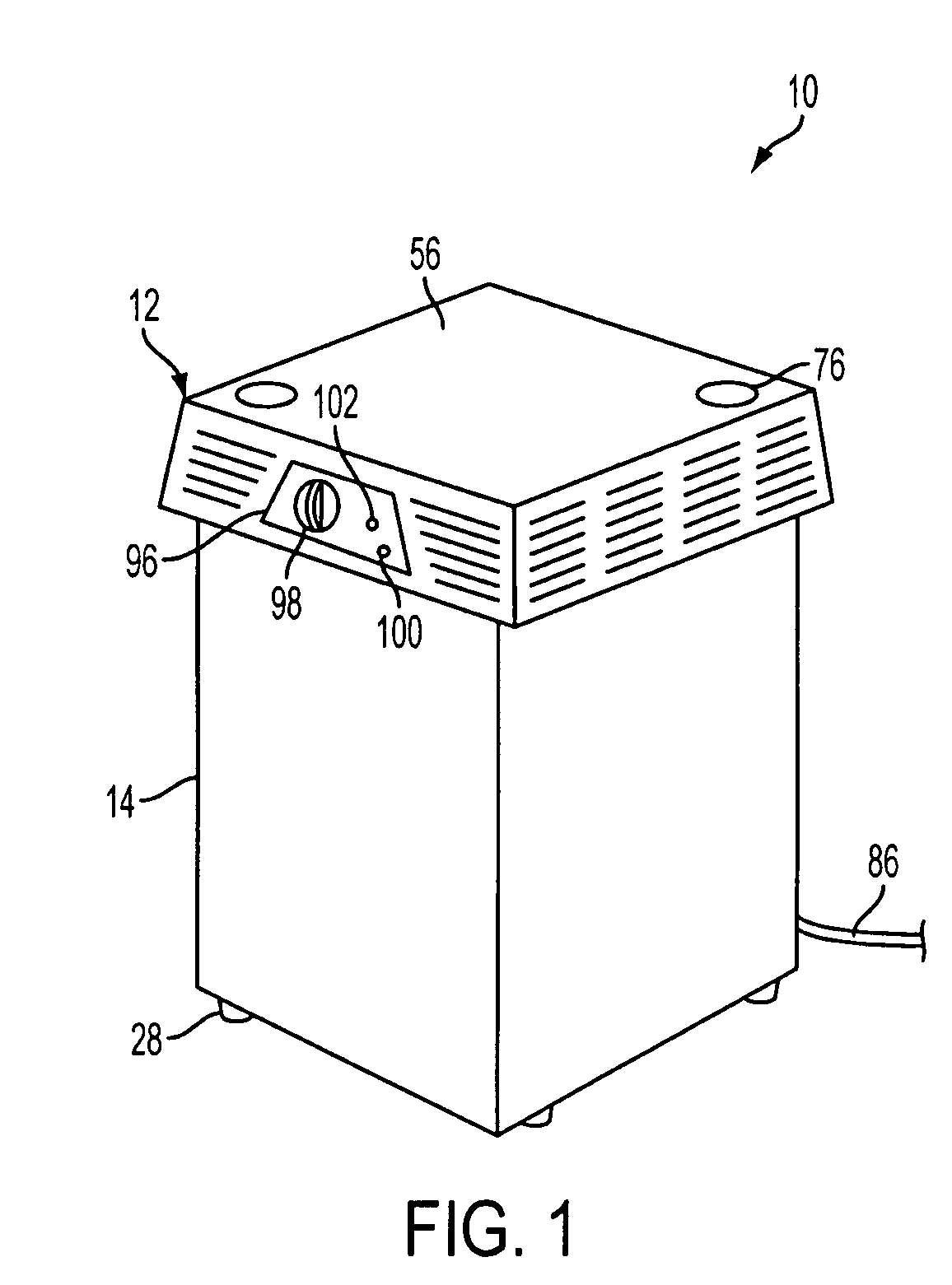 Portable room air purifier