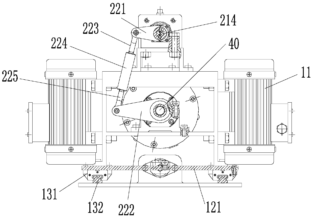 A deep-hole machine tool shaft-torsional compound vibration test device