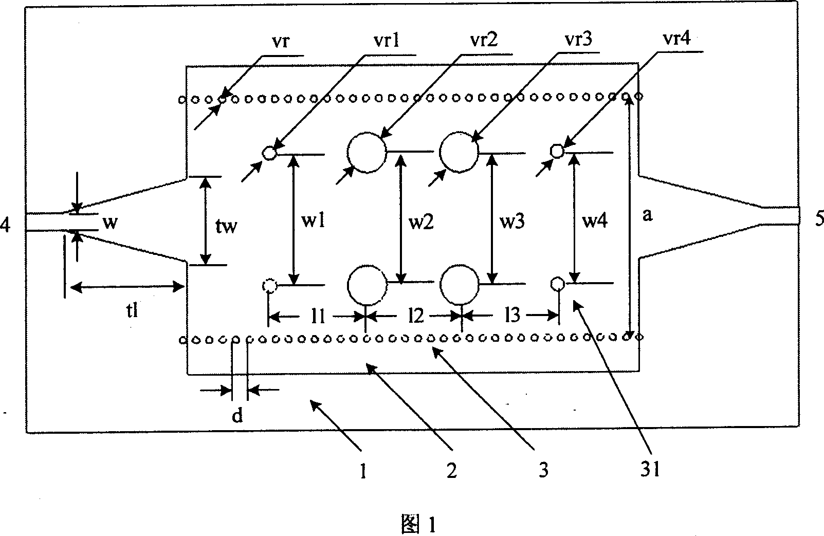 Substrate integrated waveguide quasi-sensitive window filter