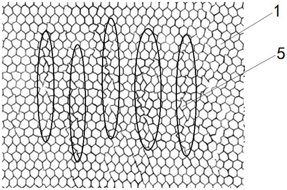Control method for core lattice deformation in honeycomb core bending process