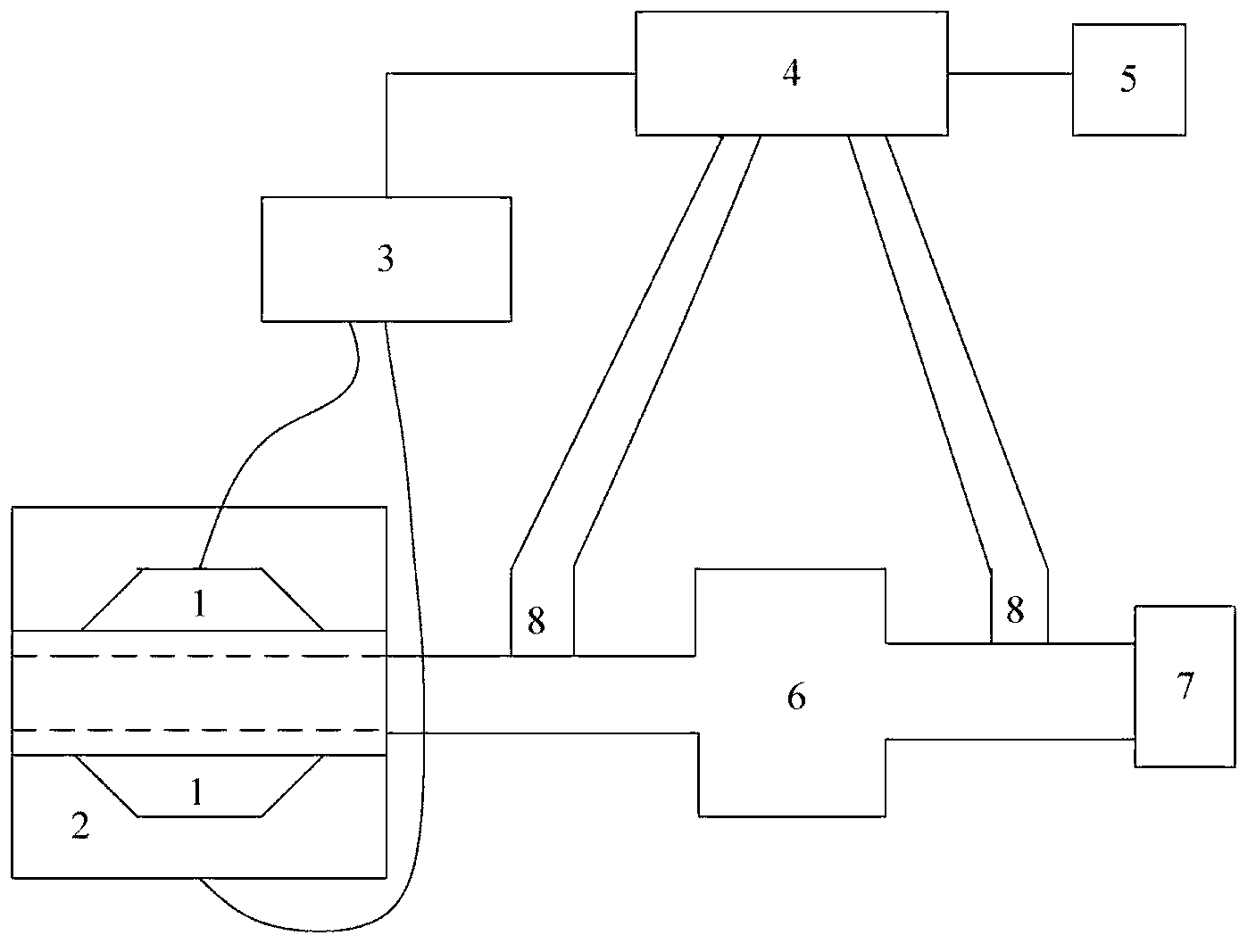 Method for measuring transmission loss of asymmetric pipeline silencer