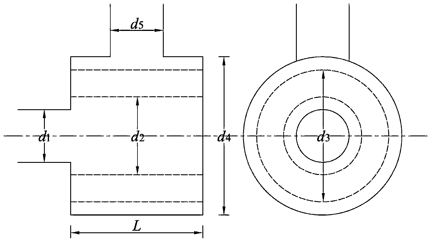 Method for measuring transmission loss of asymmetric pipeline silencer