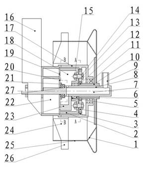 Speed changing air chamber hole seeding apparatus