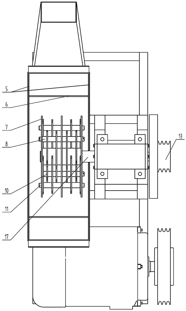 Upcut hammer mill