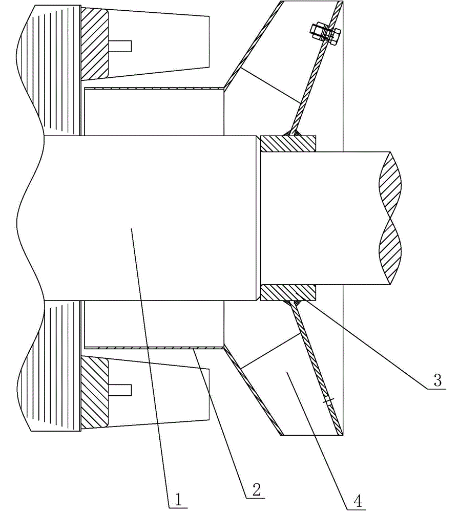 Inner fan installing structure of motor