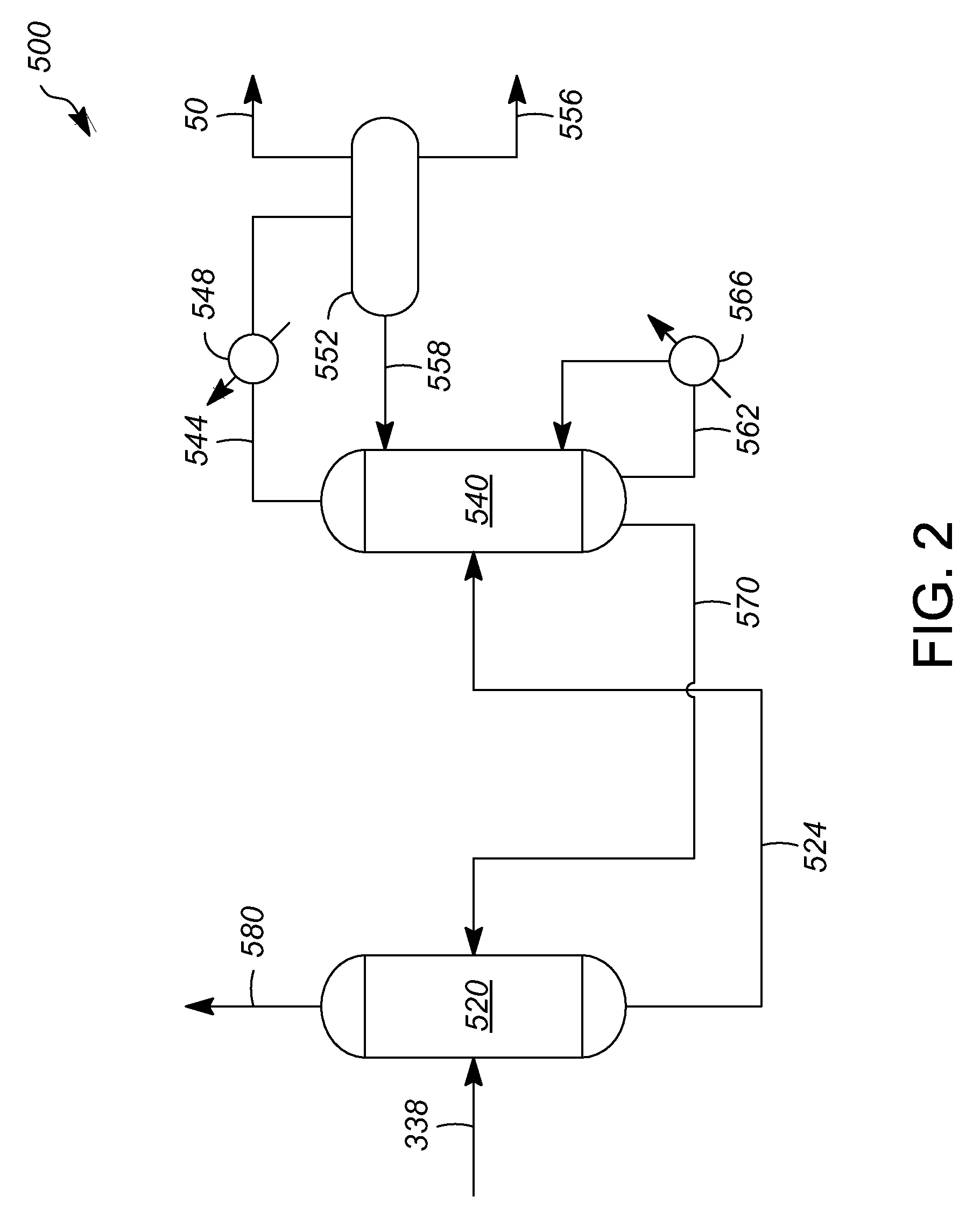 Process for treating a gas stream or effluent
