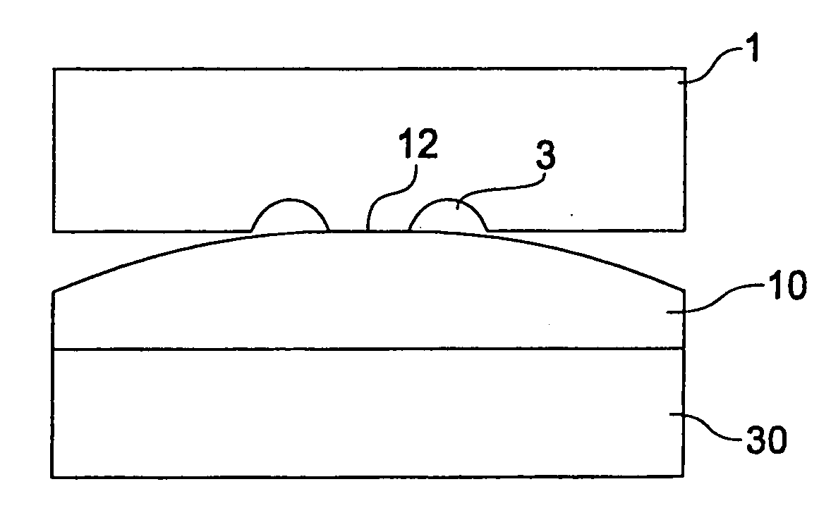 Method and apparatus for forming an optical element and substrate and moulding tool
