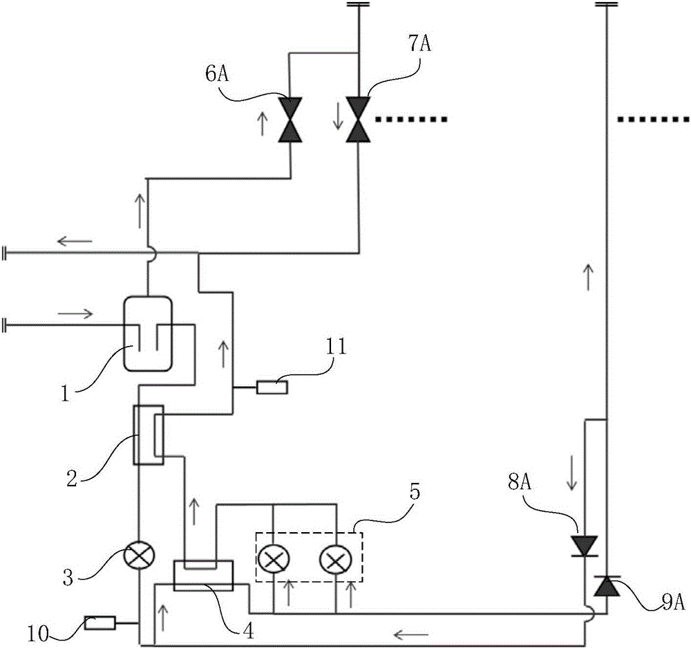 Multiple on-line system and mode switching control method thereof