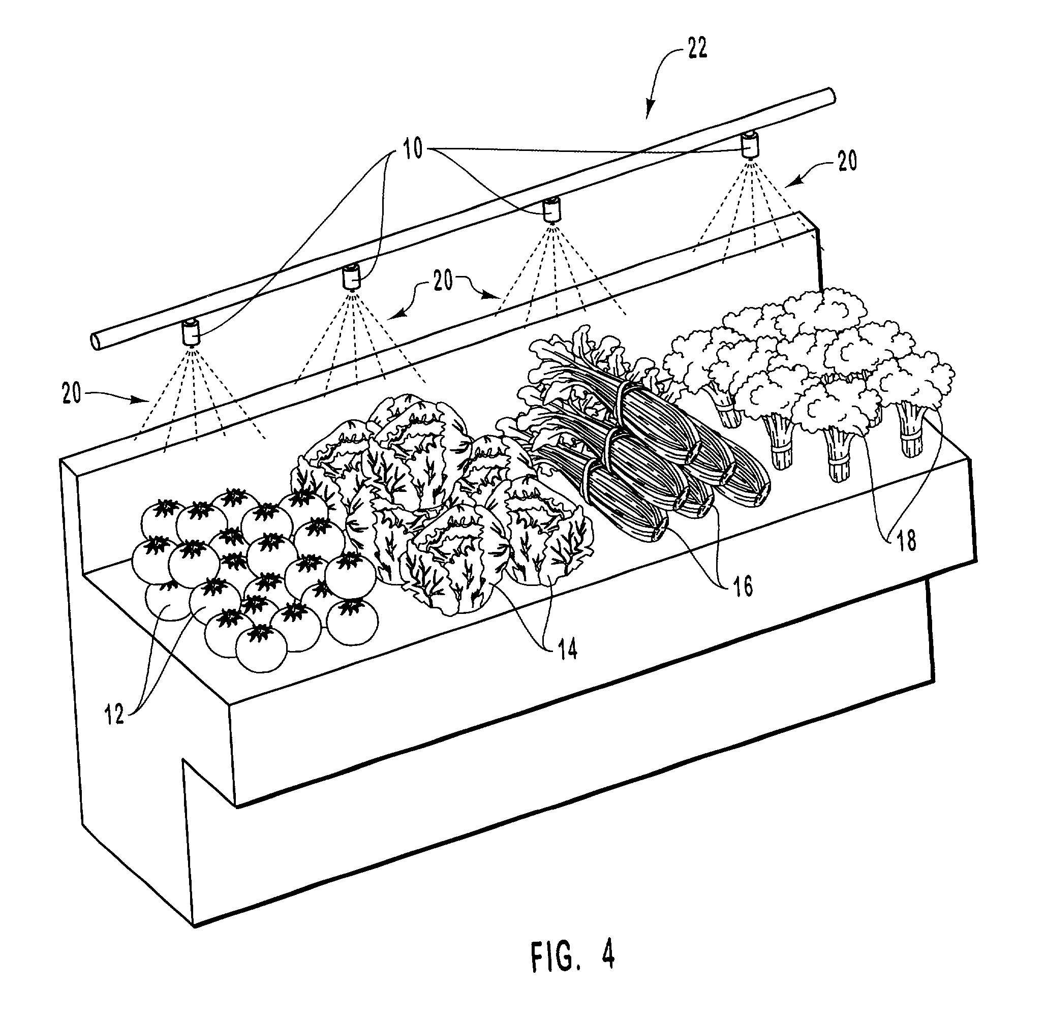 Treatment of perishable products using aqueous chemical composition