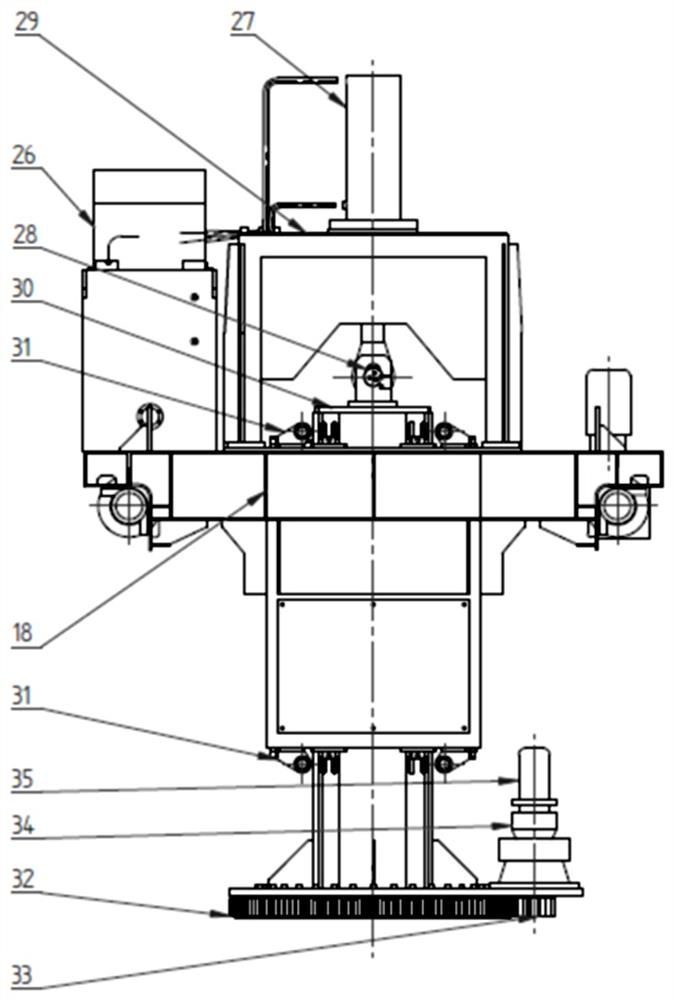 A pressure frame for thin plate splicing submerged arc welding machine