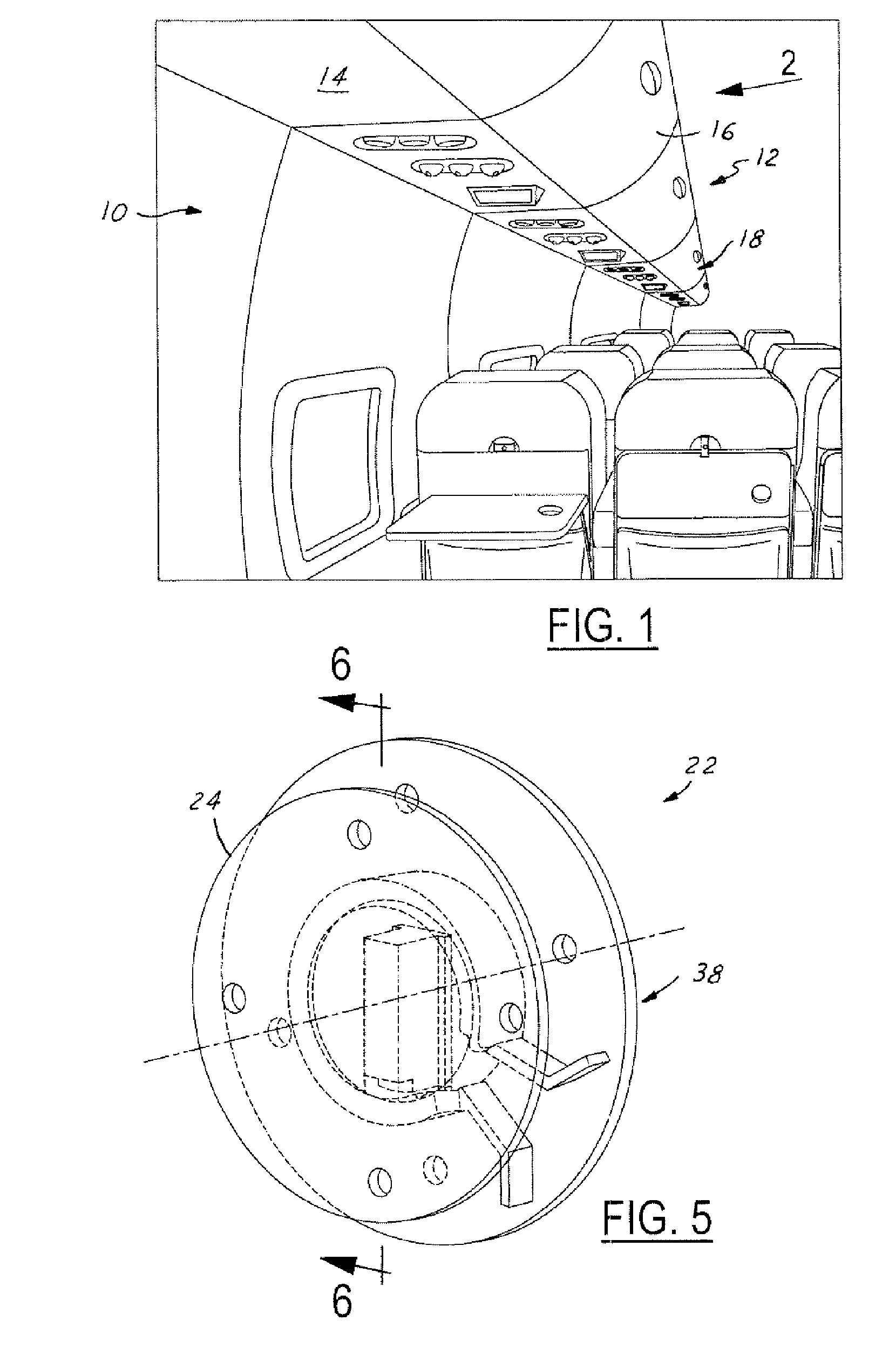 Pivot mechanism for quick installation of stowage bins or rotating items