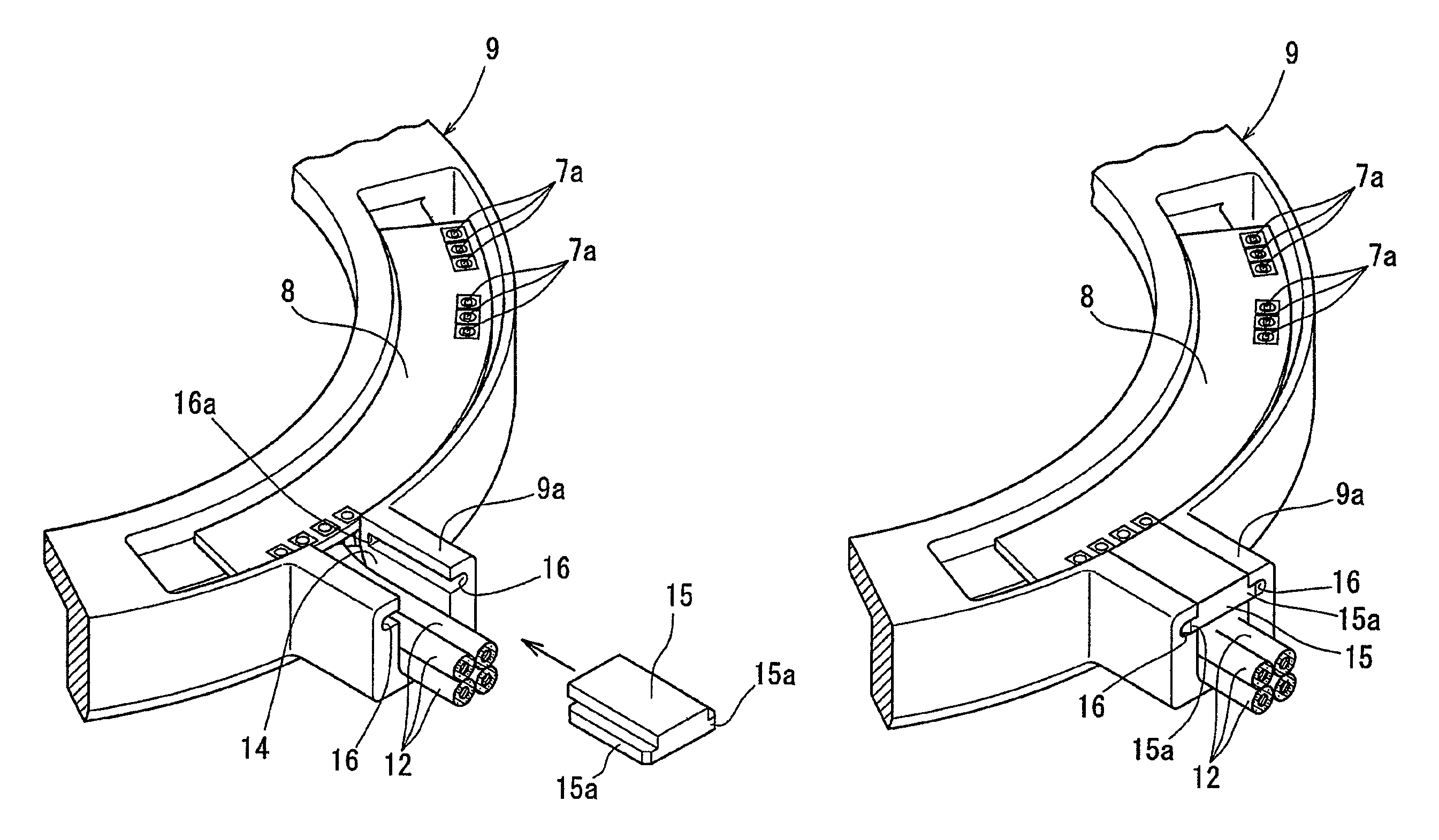 Rolling bearing with a rotation sensor