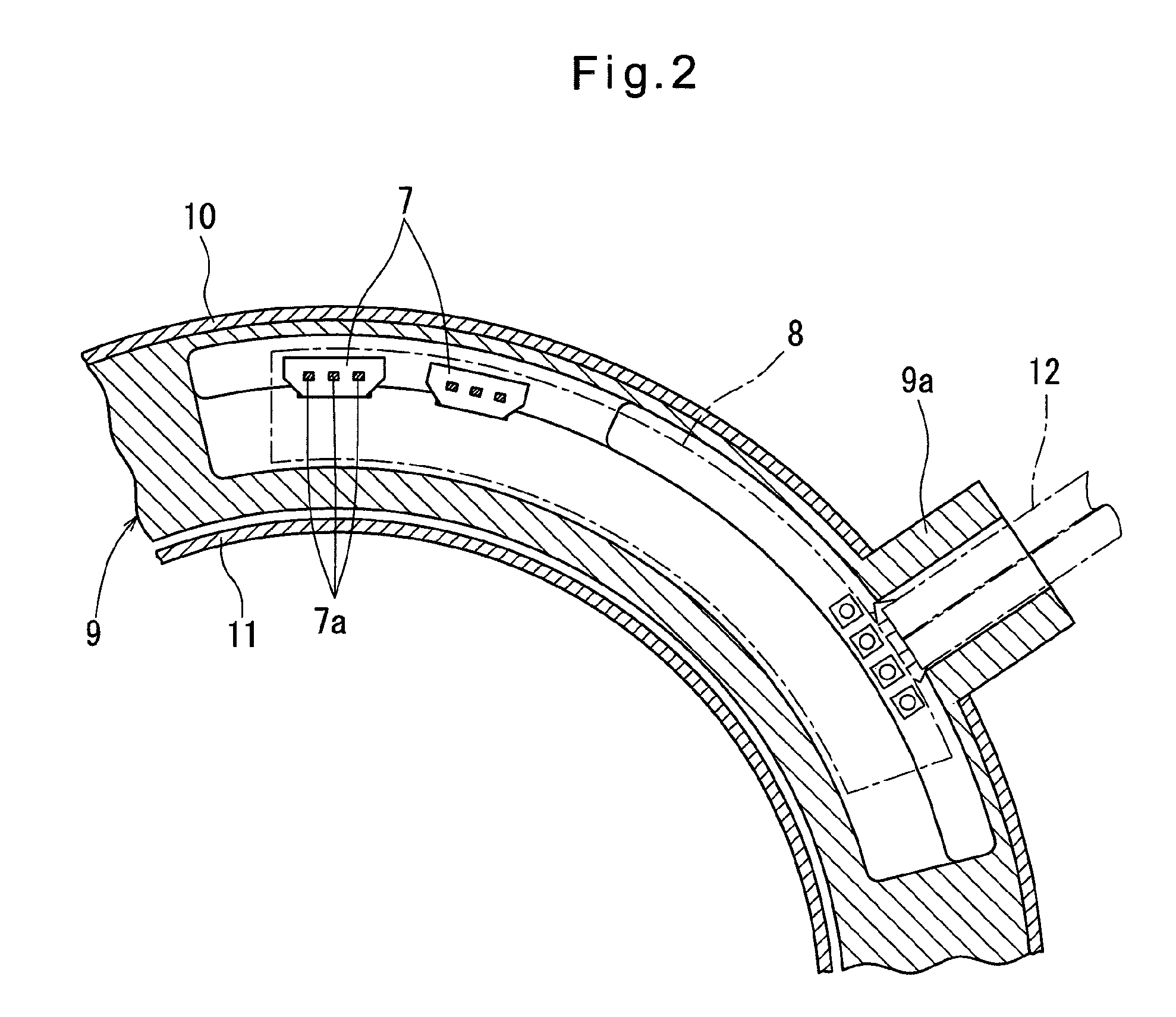 Rolling bearing with a rotation sensor