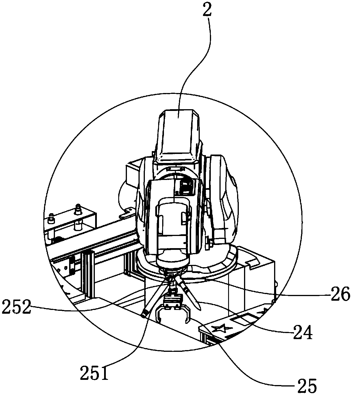 Integrated basic practical training platform for industrial robot