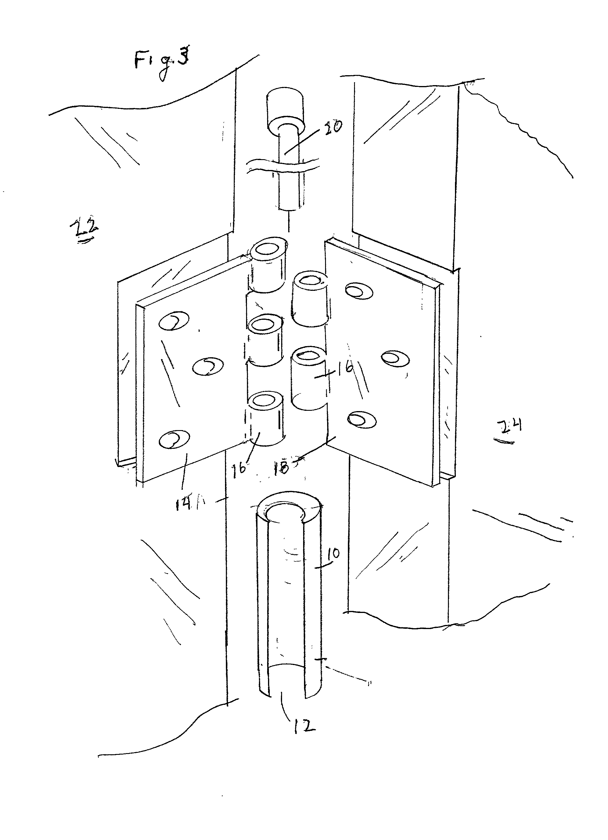 Tool and method for straightening a door hinge