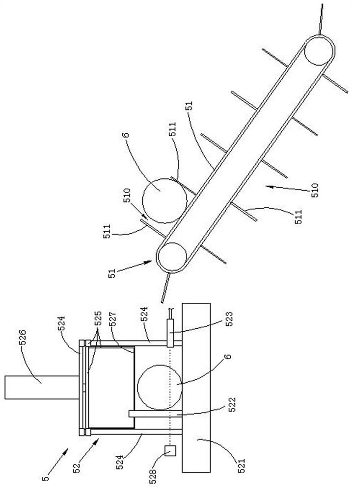 Roll forming device for mud porcelain slabs that is easy to take out