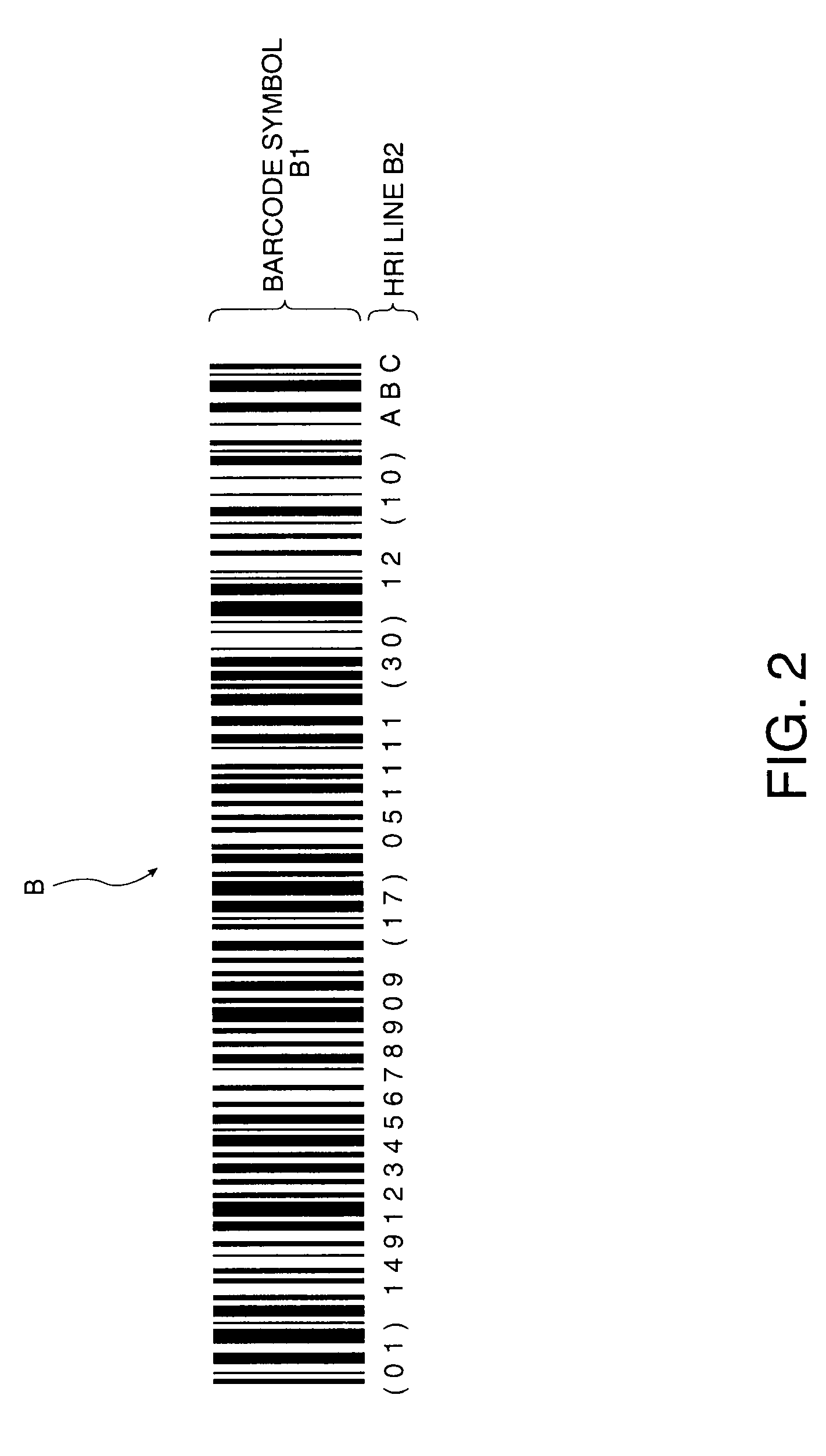 Method and apparatus for generating a barcode with a human readable interpretation, a printing apparatus, and a program