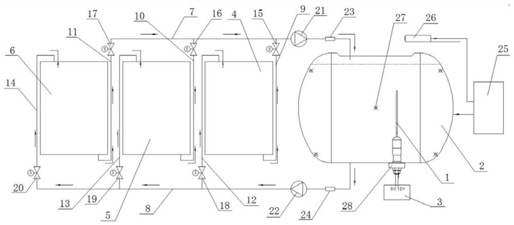 Device for testing protection potential of electronic anode magnesium rod