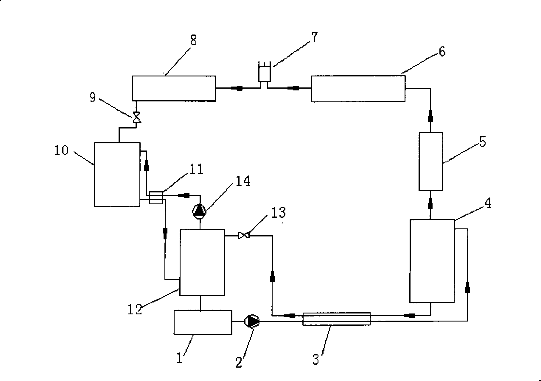 Compression-absorption-diffusion combined refrigerating plant and its refrigeration cycle method