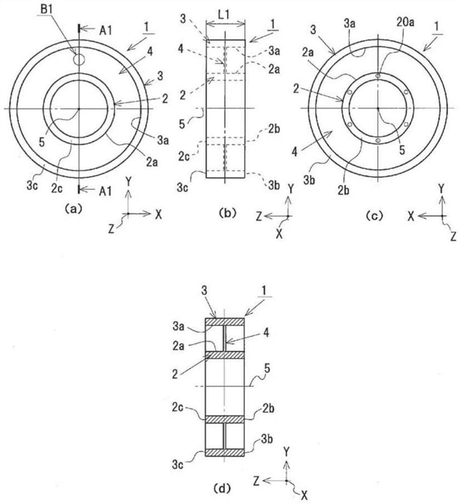 Injection molding method of mesh filter, injection molding mold and mesh filter