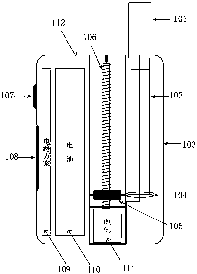 An electronic smoking device based on health management control technology