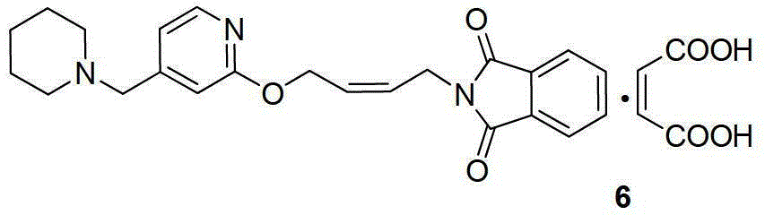 The method that hydroxylamine hydrochloride prepares lafutidine