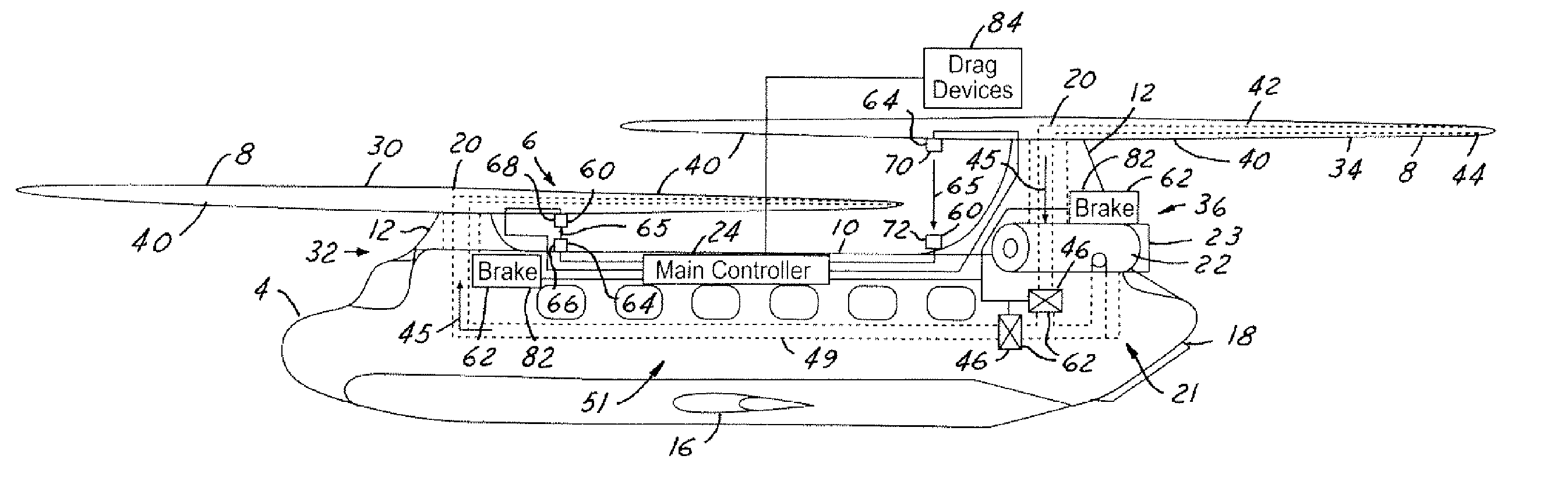 Tandem rotor wing rotational position control system