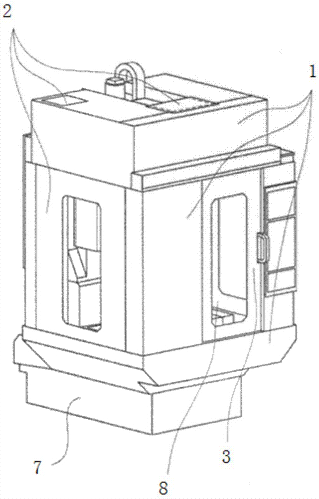 Detection and protection assembly for machine tool protective cover