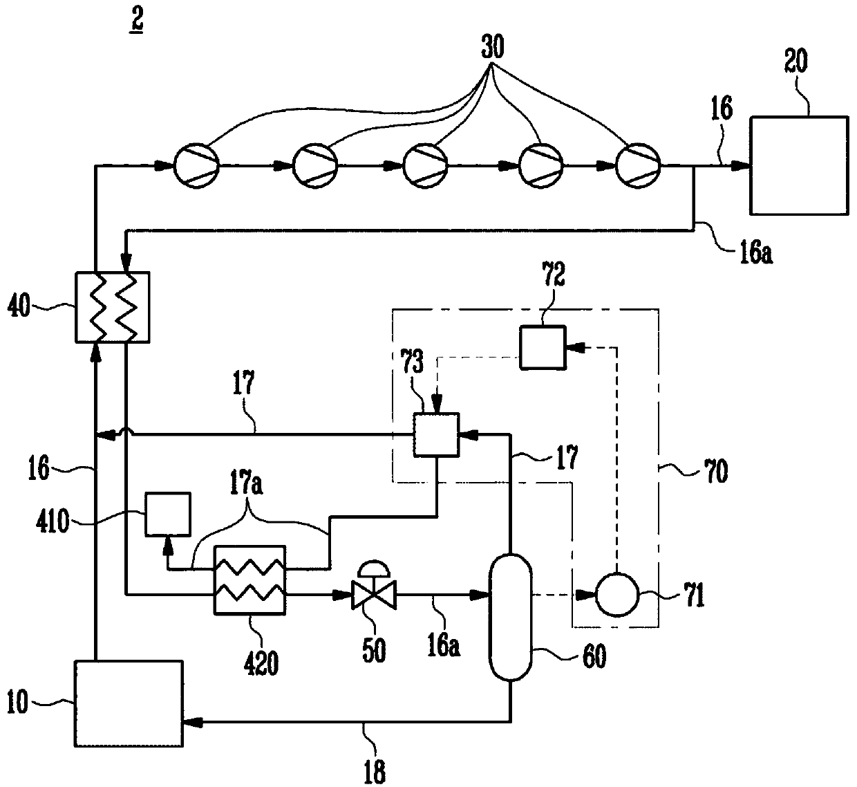 Liquefied gas treatment system