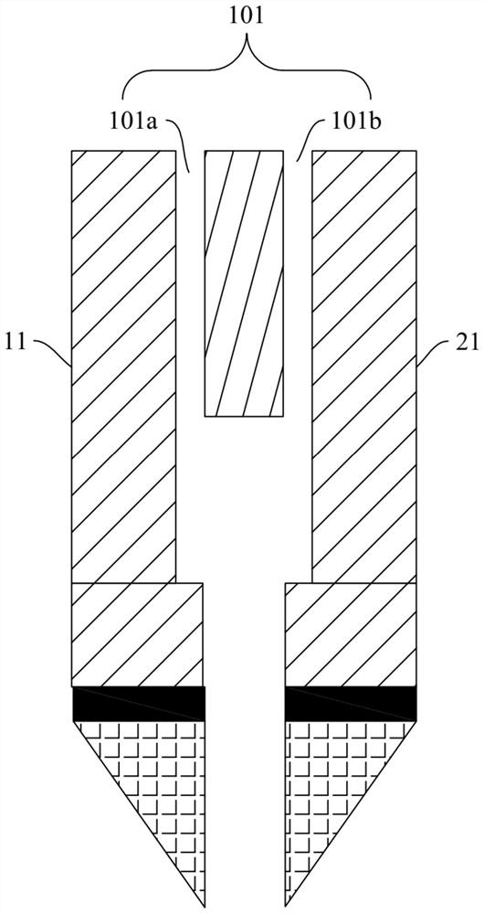 Narrow slit coating unit, method and device