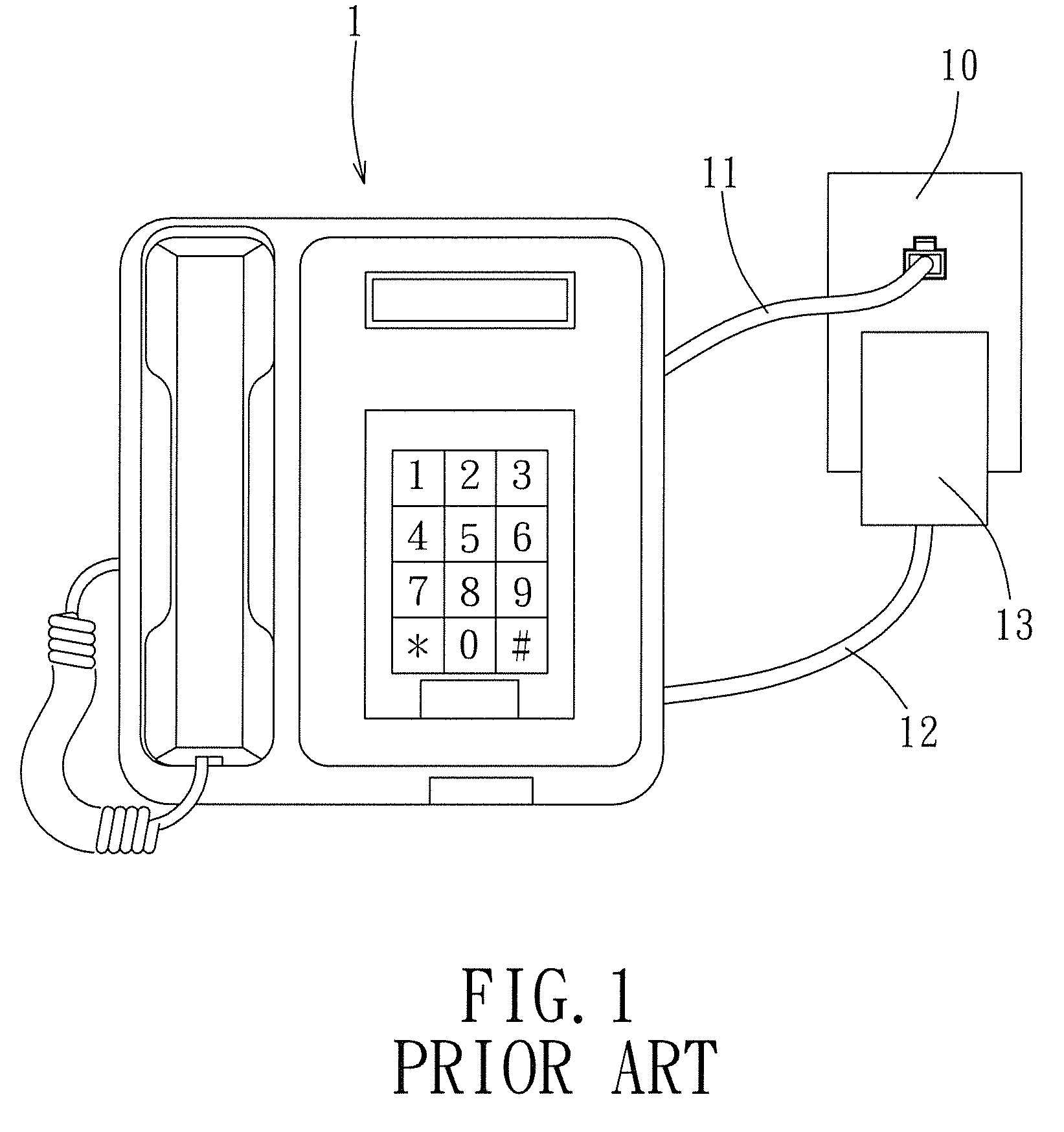 Wall mount telephone and wall mount telephone assembly