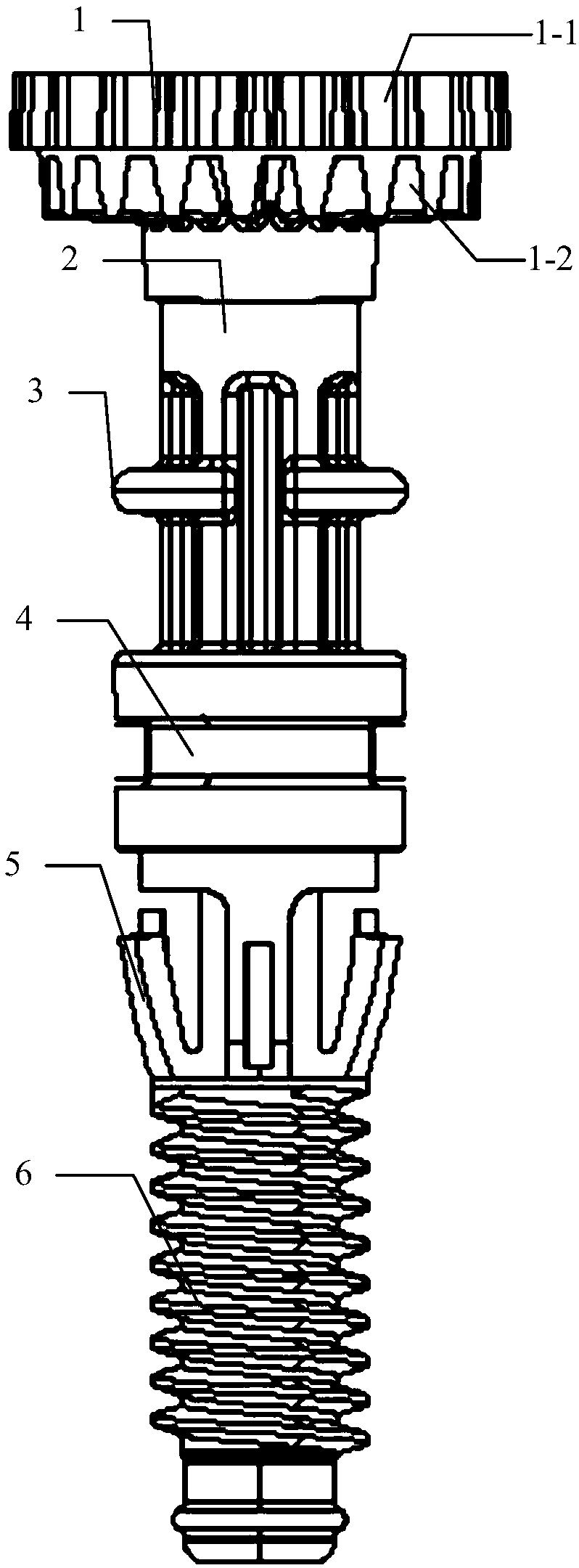 Dimming screw for vehicle lamp and manufacturing method thereof