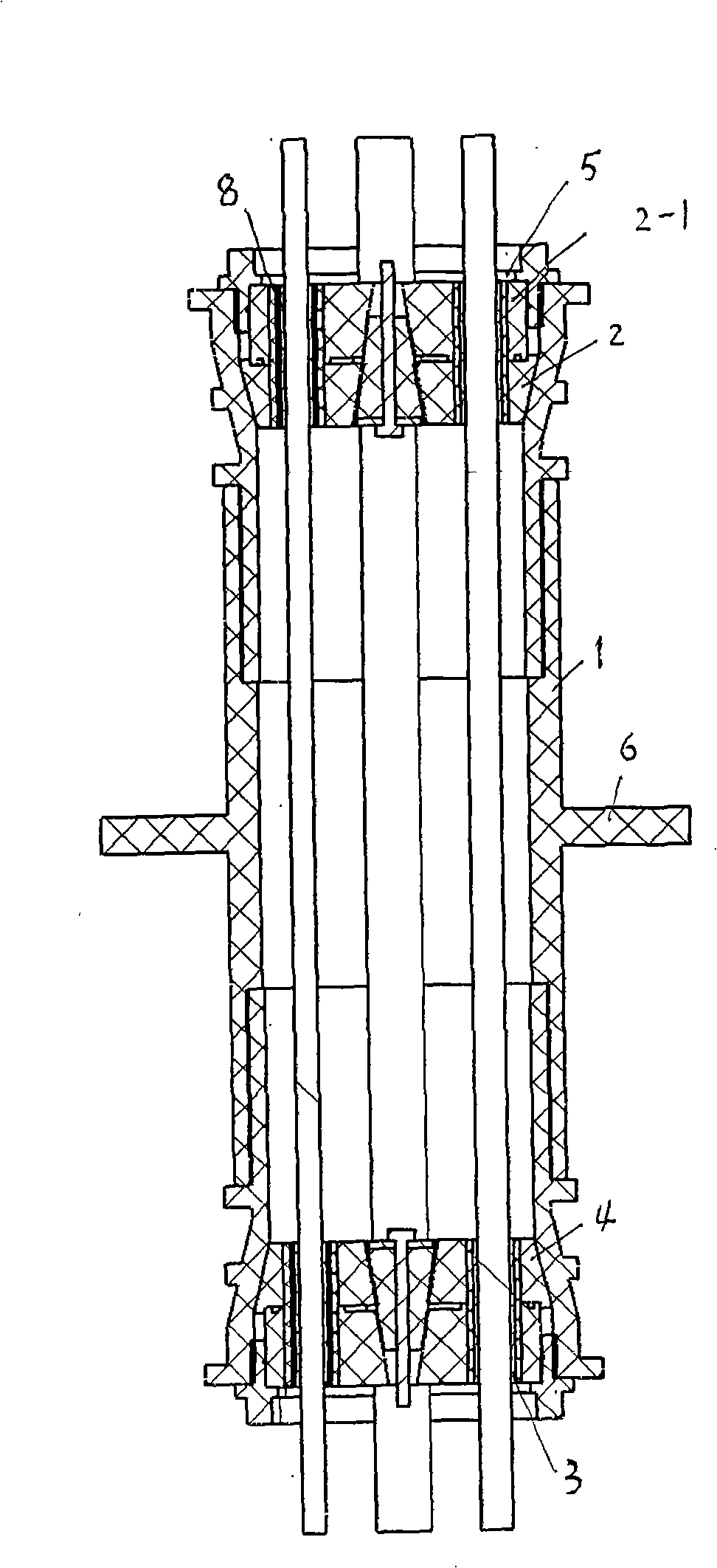 Water-proof plastic sealing element for cable sheath