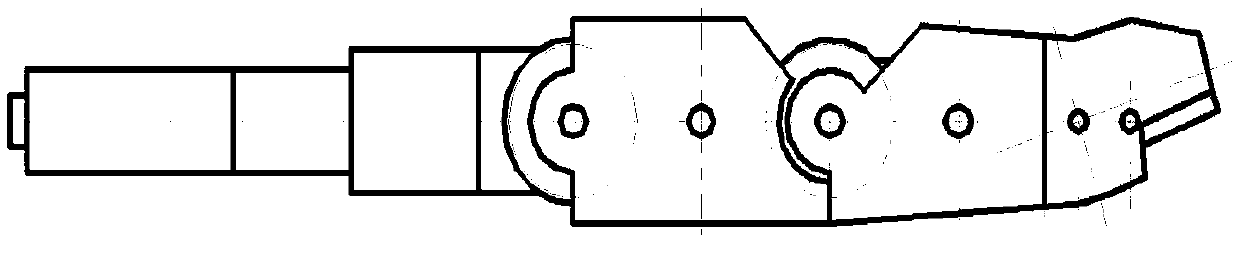 Gear train type under-actuated bionic artificial limb finger