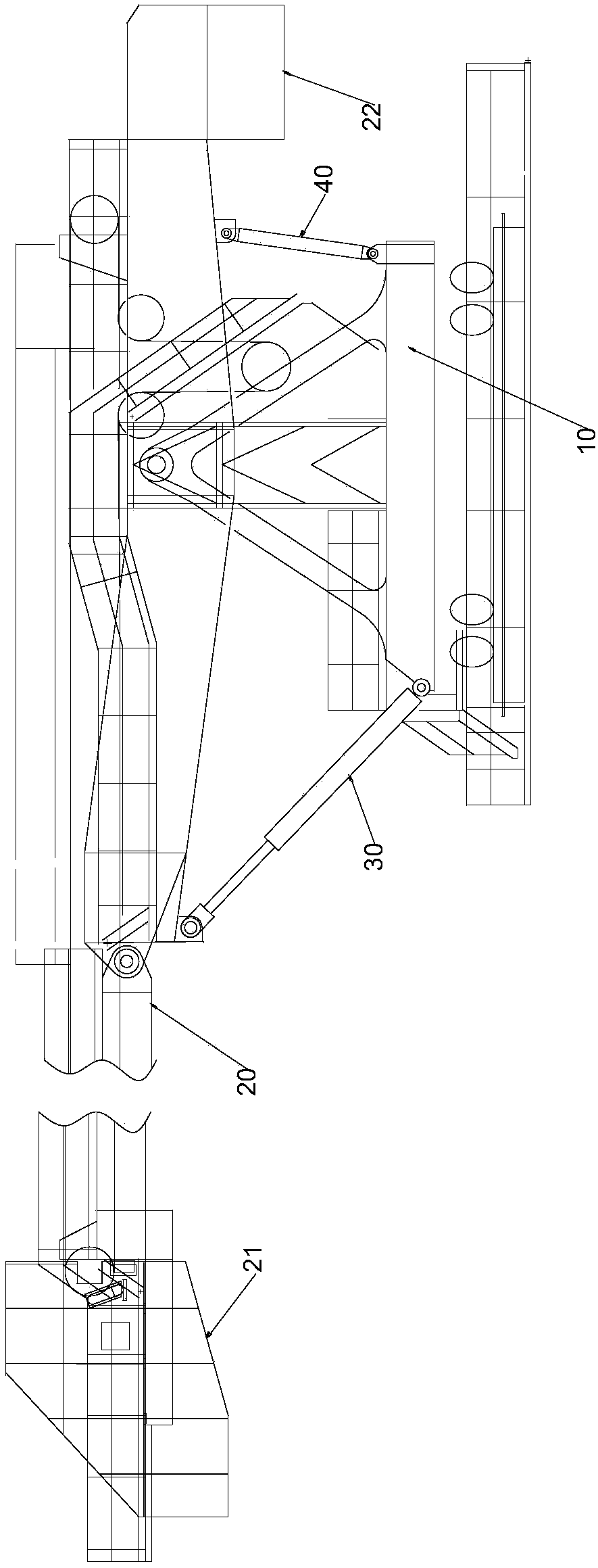 Replacing method for hydraulic oil cylinder of stacker-reclaimer