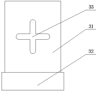 Hexagonal hole punching device