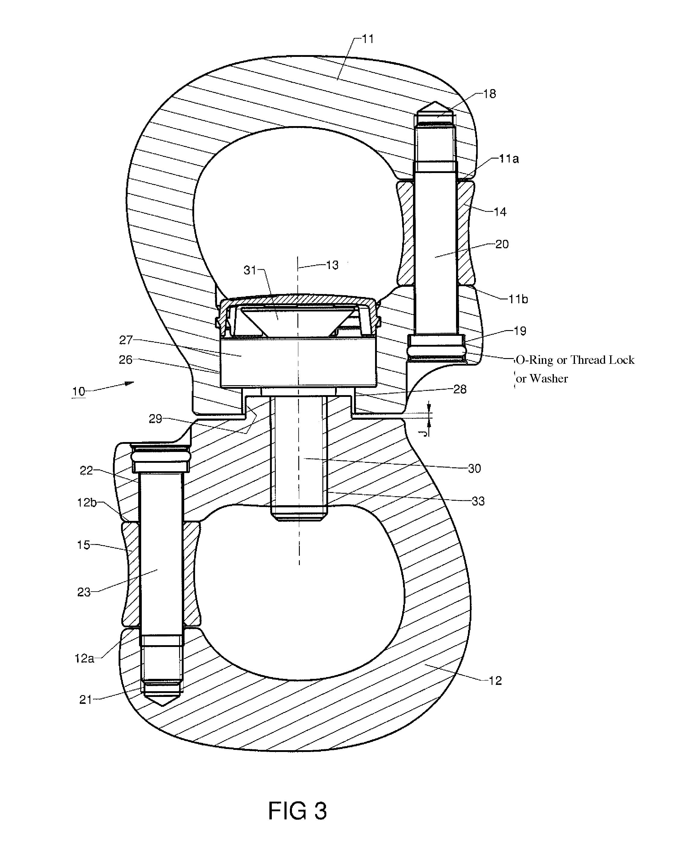 Attachment device with improved openable swivel