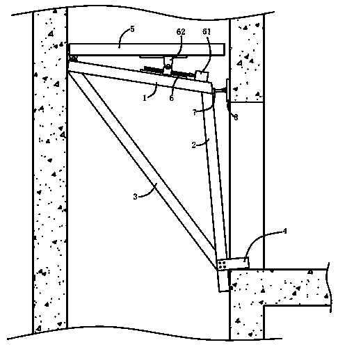 A construction method for an elevator shaft operating platform