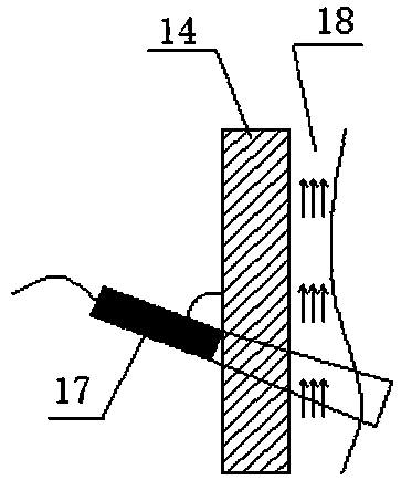 Device and method for measuring annular film thickness in wellbore where vortex drainage gas production tool is located