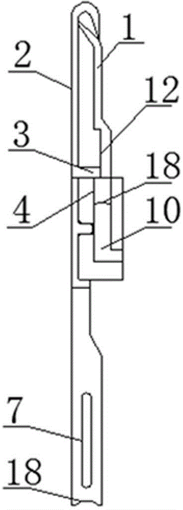 Electronic knitting needle