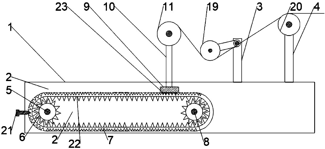 Adjustable unwinding device for cable production