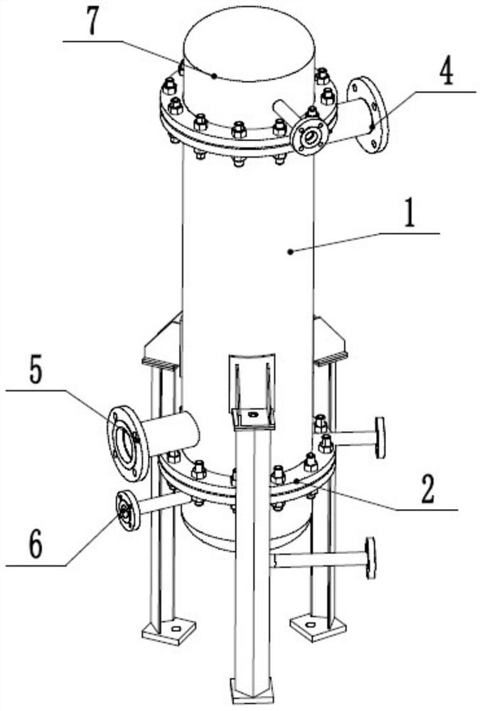 Vertical heat pipe bundle type heat exchanger