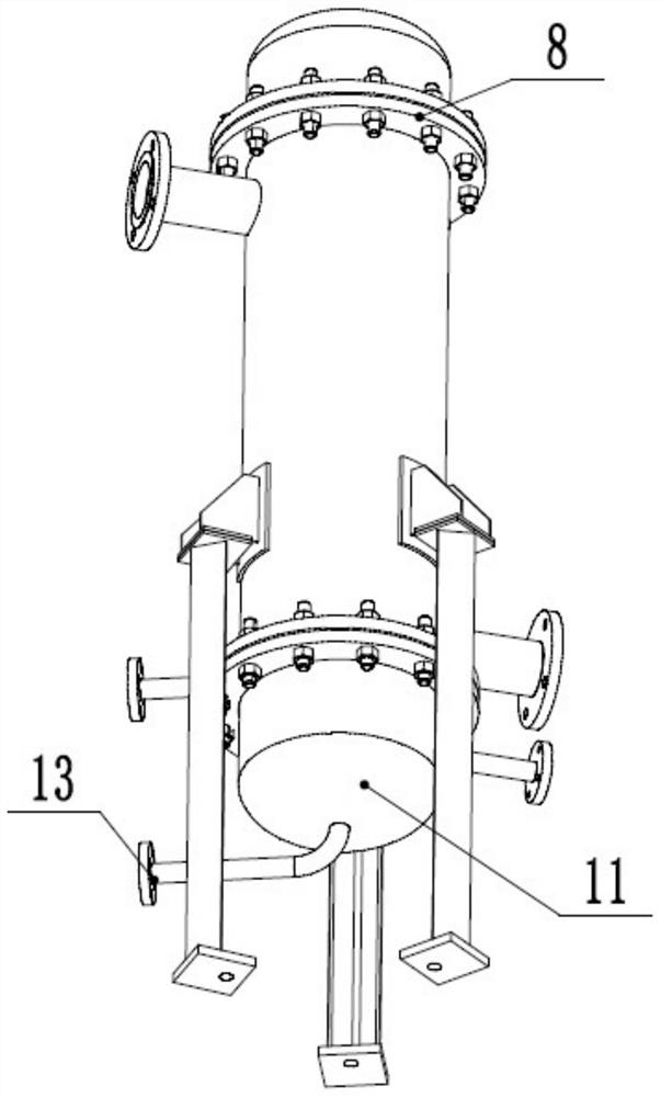 Vertical heat pipe bundle type heat exchanger