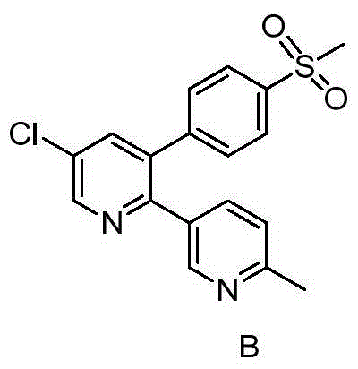 Preparation method of reference substance for synthesizing etoricoxib