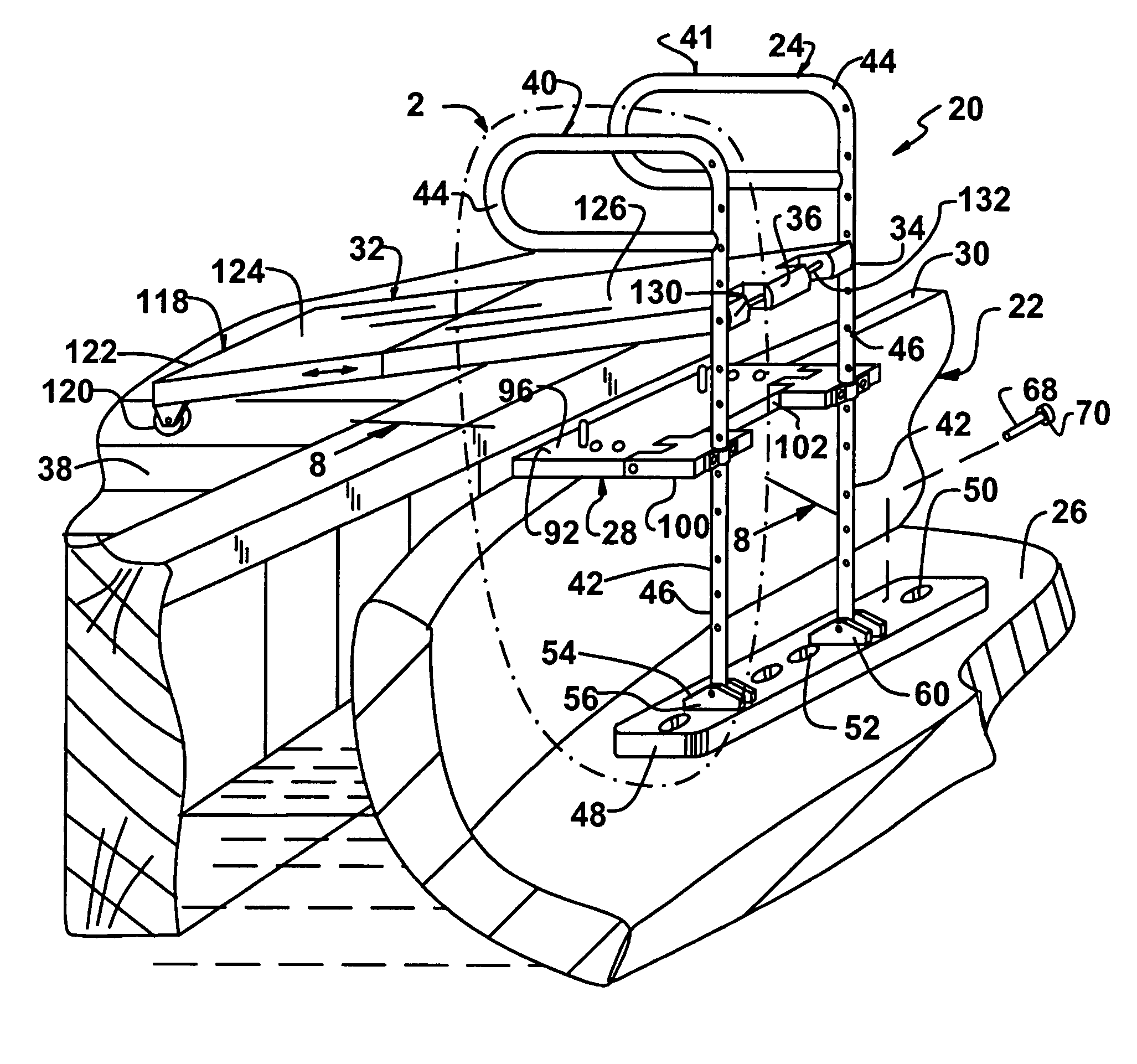 Gangplank system for facilitating safe boarding and disembarking from a boat