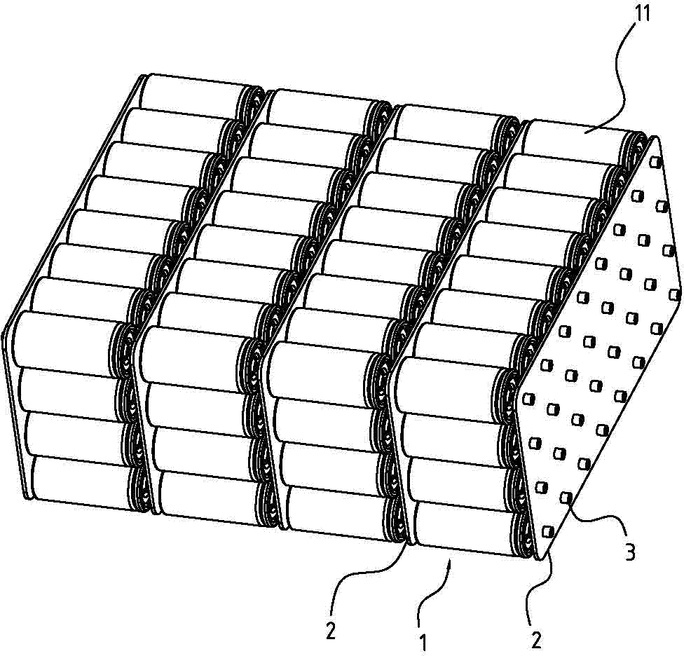 Power cell module connecting structure and connecting method thereof