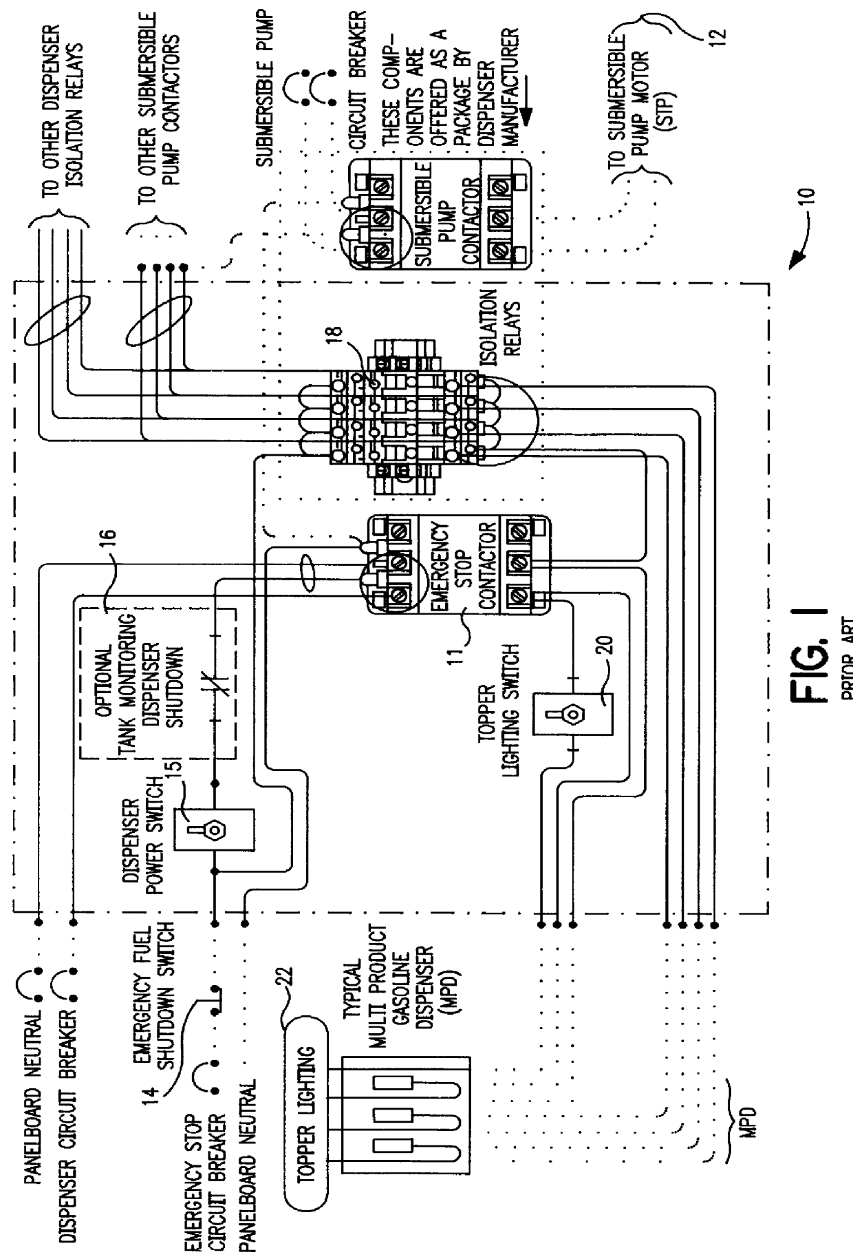 Control circuit for multi-product fuel dispenser