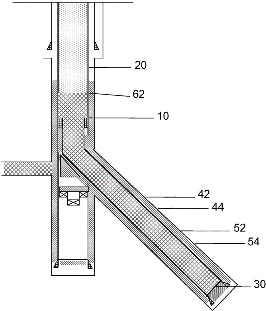Blocking method for perforation well sections of slim hole sidetracking well